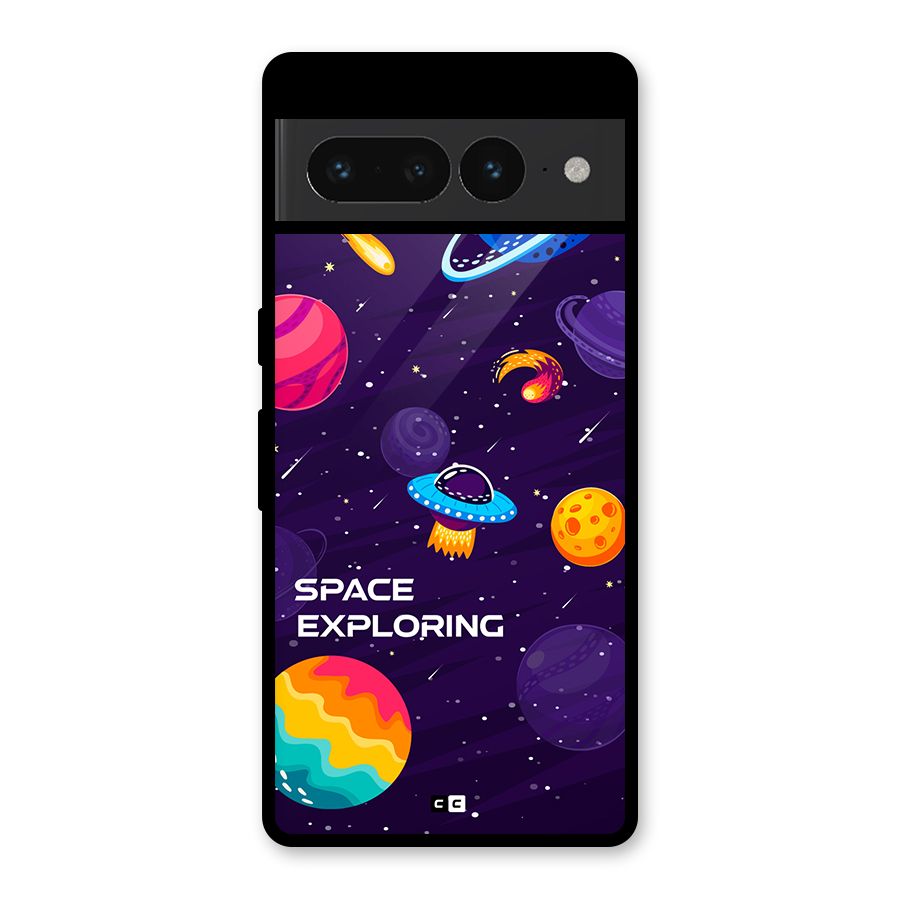 Space Exploring Glass Back Case for Google Pixel 7 Pro