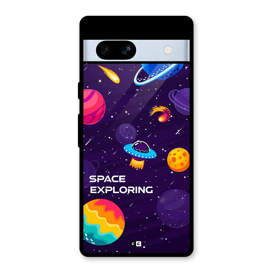 Space Exploring Glass Back Case for Google Pixel 7a