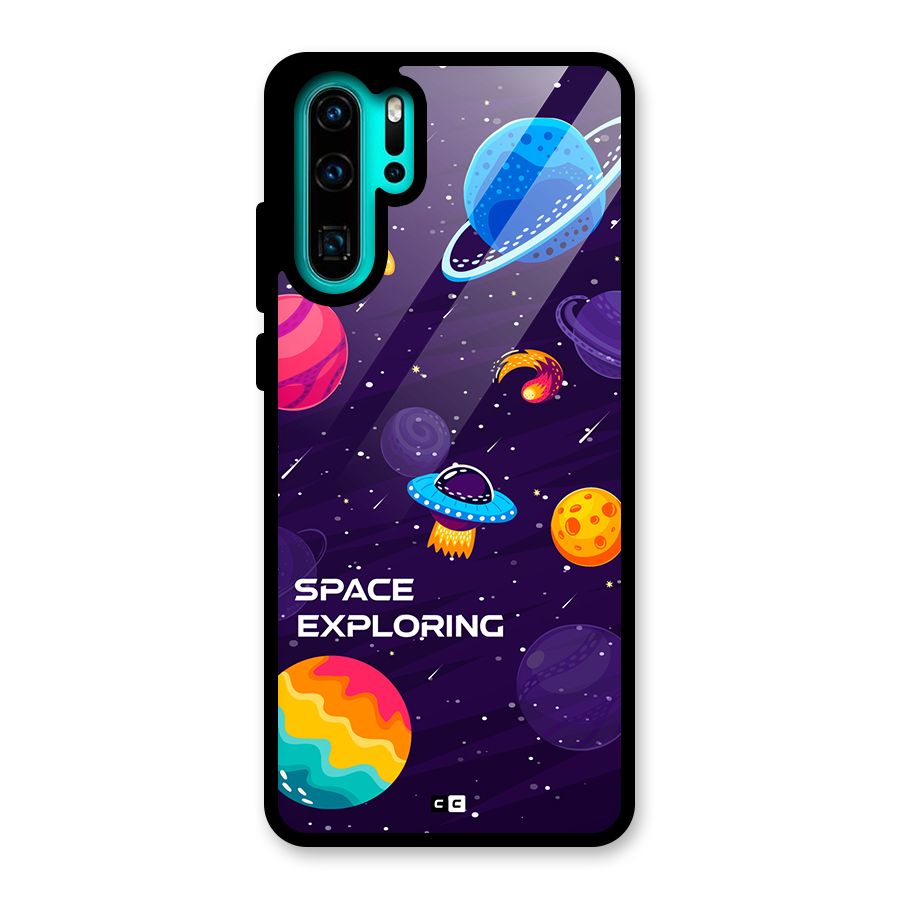 Space Exploring Glass Back Case for Huawei P30 Pro