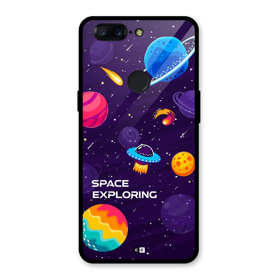 Space Exploring Glass Back Case for OnePlus 5T