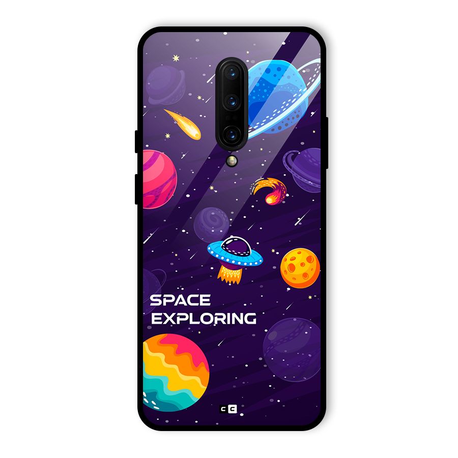 Space Exploring Glass Back Case for OnePlus 7 Pro