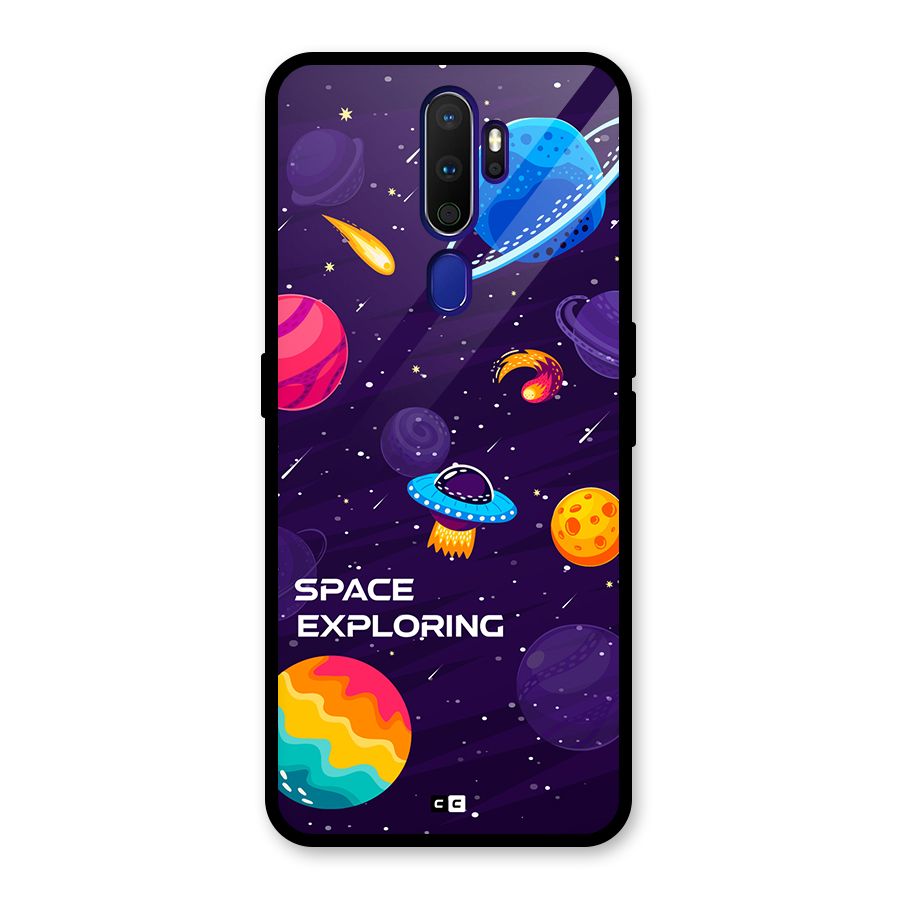 Space Exploring Glass Back Case for Oppo A9 (2020)