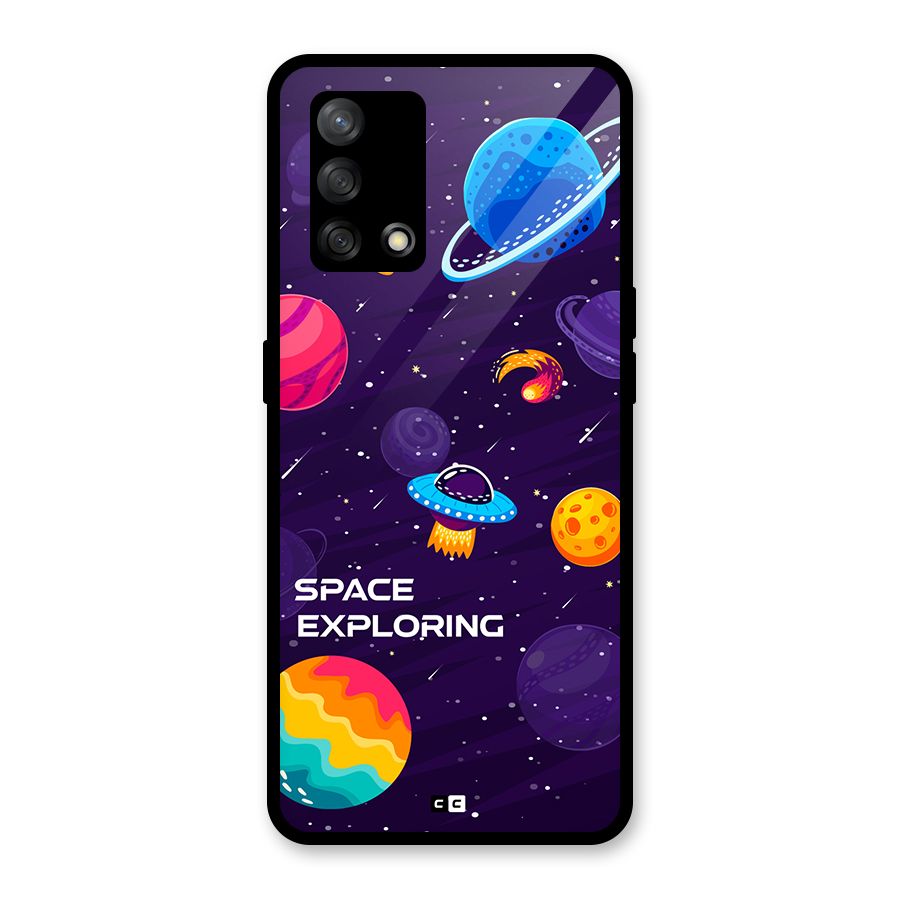 Space Exploring Glass Back Case for Oppo F19s