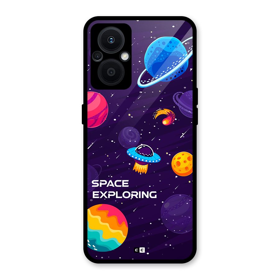 Space Exploring Glass Back Case for Oppo F21s Pro 5G