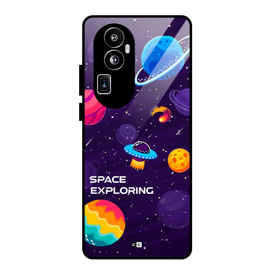 Space Exploring Glass Back Case for Oppo Reno10 Pro Plus