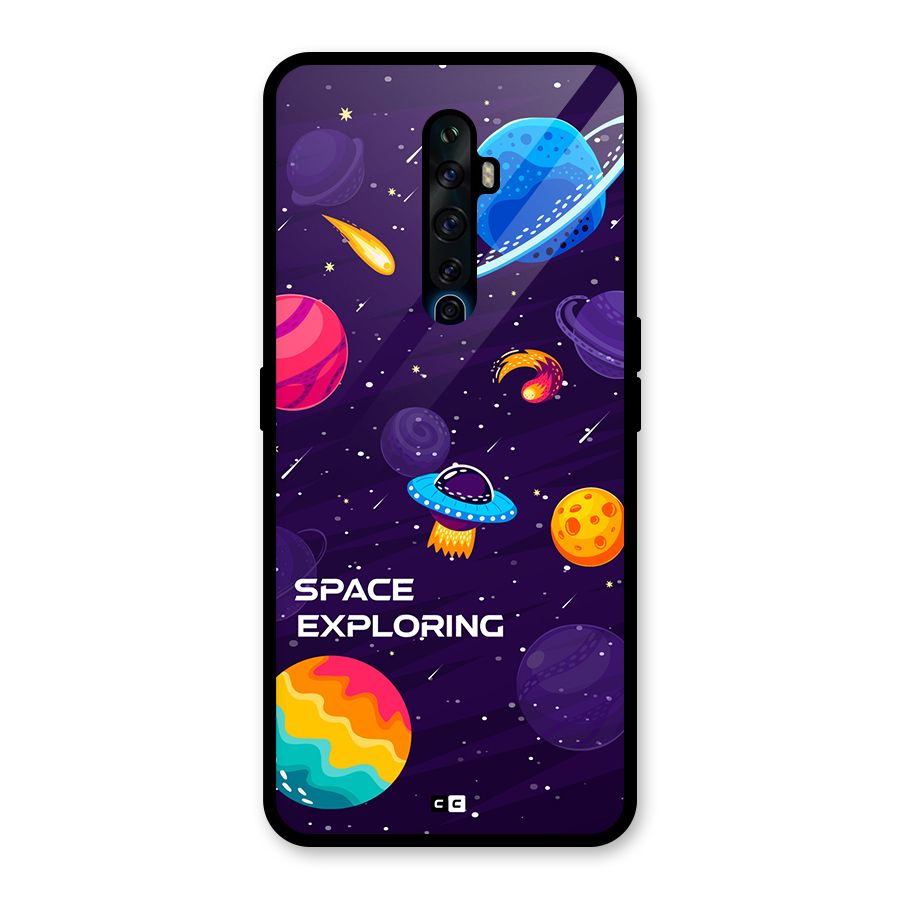 Space Exploring Glass Back Case for Oppo Reno2 Z