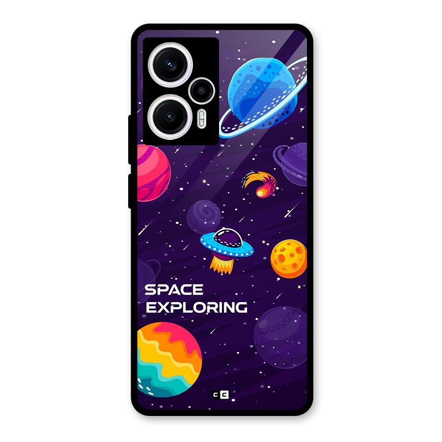 Space Exploring Glass Back Case for Poco F5