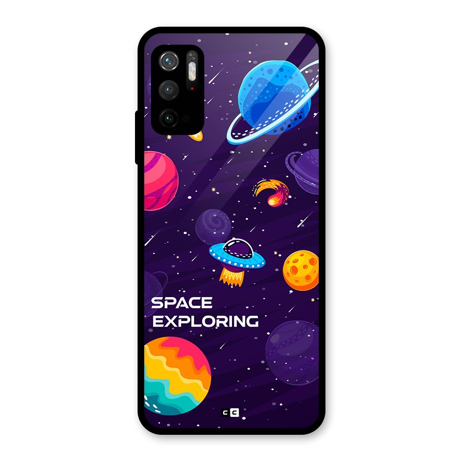 Space Exploring Glass Back Case for Poco M3 Pro 5G