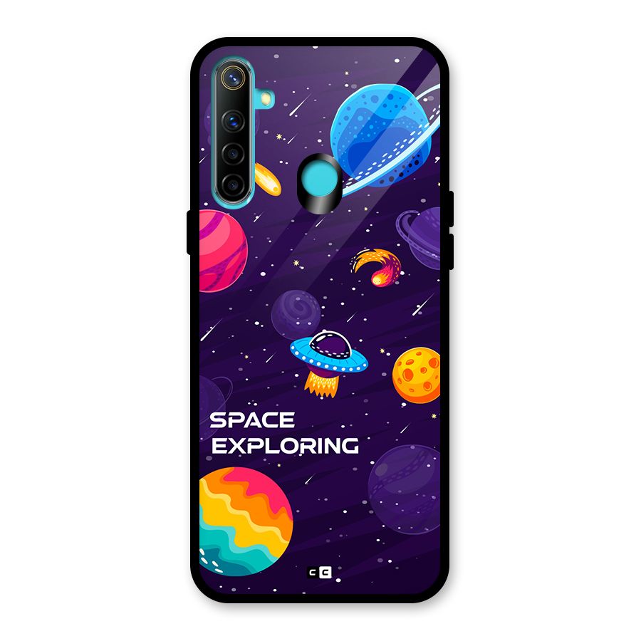 Space Exploring Glass Back Case for Realme 5