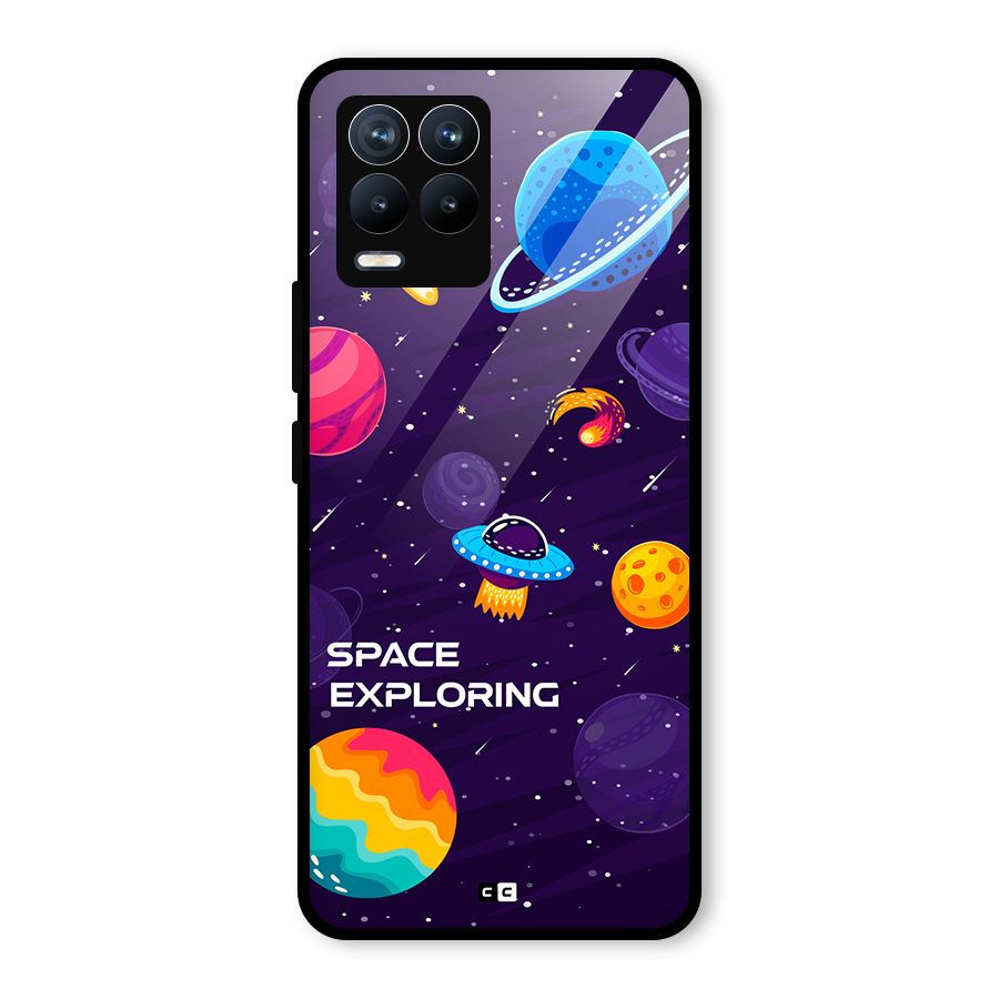 Space Exploring Glass Back Case for Realme 8