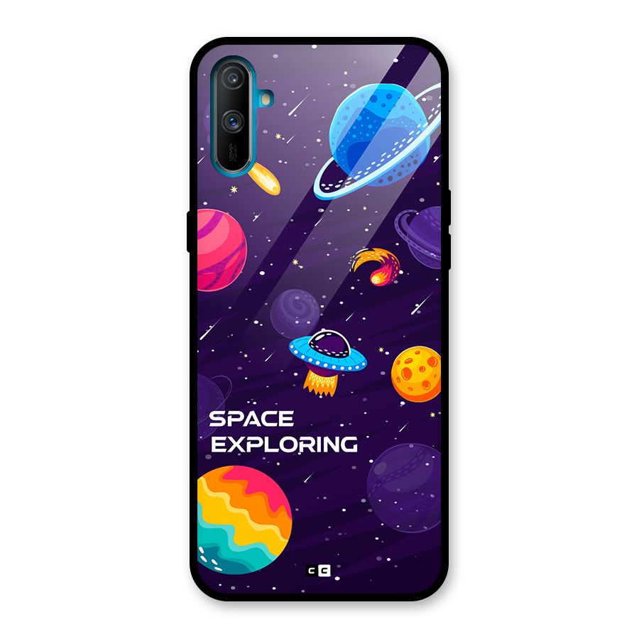 Space Exploring Glass Back Case for Realme C3