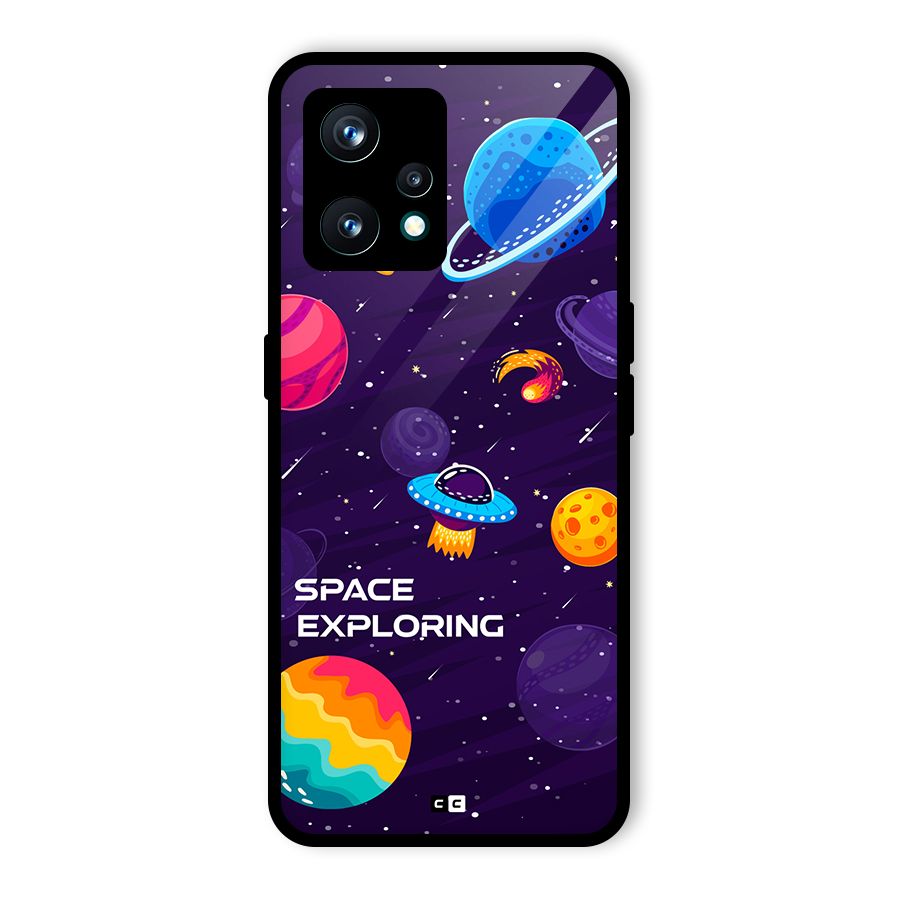Space Exploring Glass Back Case for Realme Narzo 50 Pro