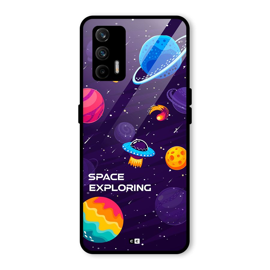 Space Exploring Glass Back Case for Realme X7 Max