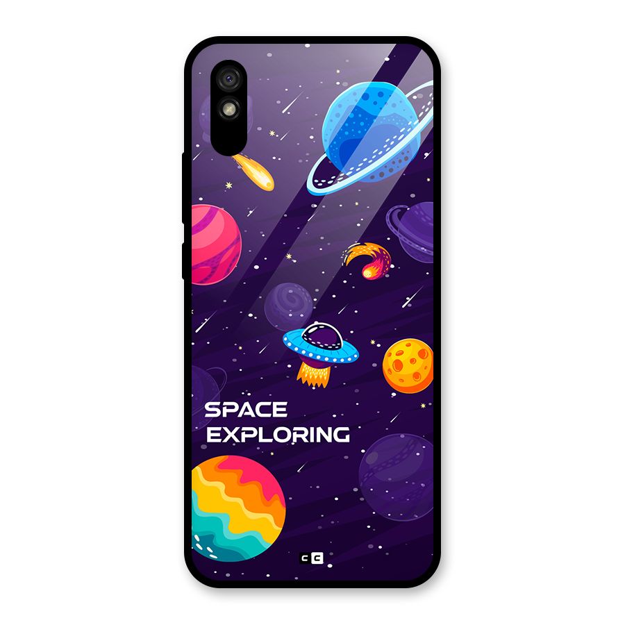 Space Exploring Glass Back Case for Redmi 9A
