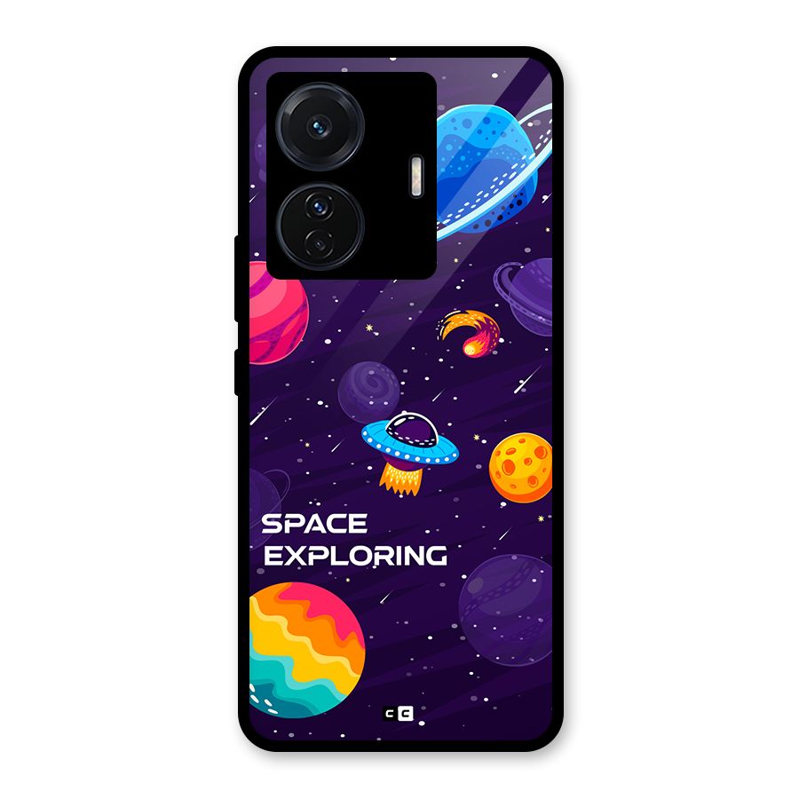 Space Exploring Glass Back Case for Vivo T1 Pro