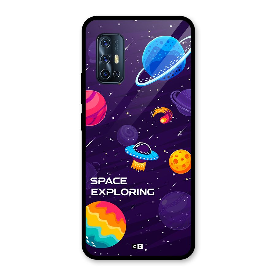 Space Exploring Glass Back Case for Vivo V17