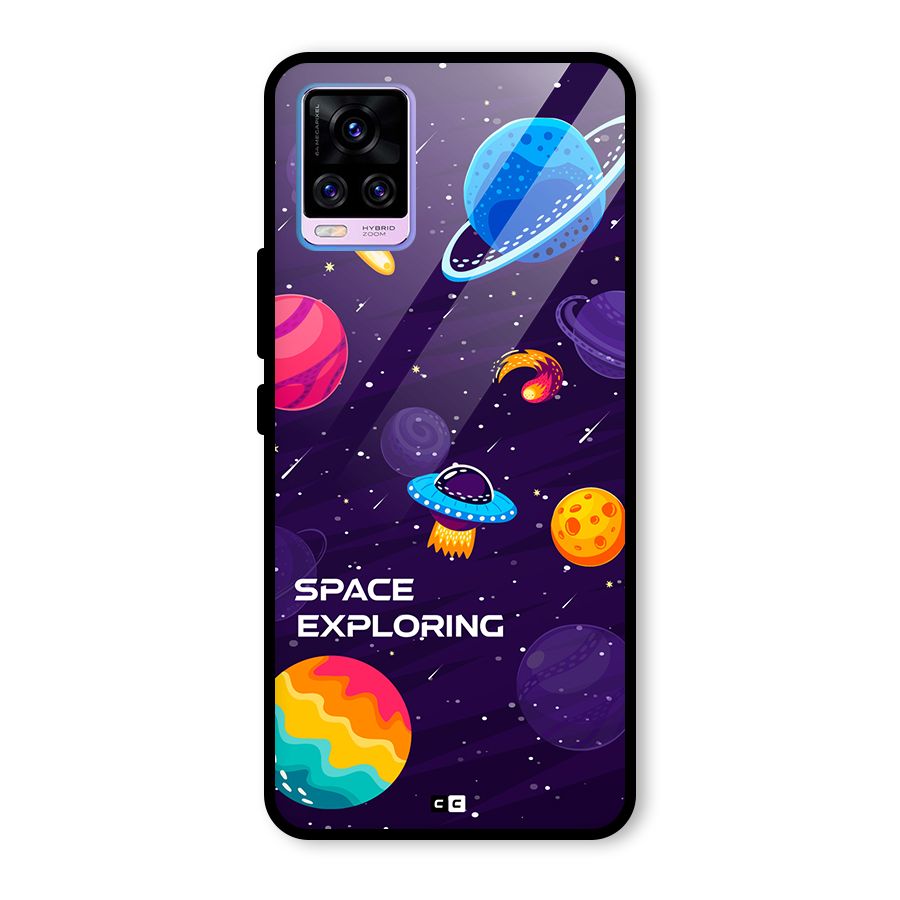 Space Exploring Glass Back Case for Vivo V20 Pro