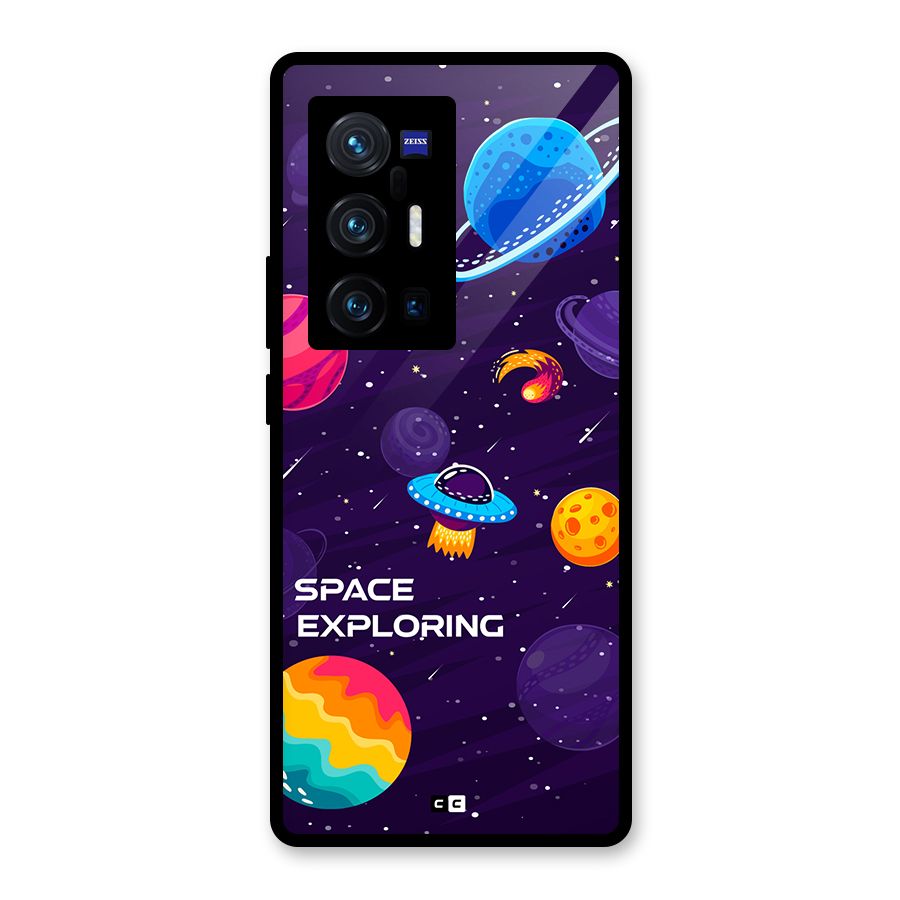 Space Exploring Glass Back Case for Vivo X70 Pro Plus