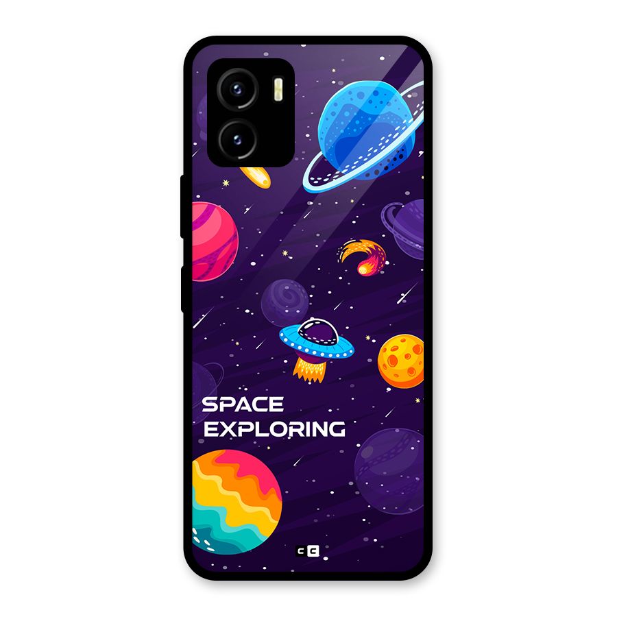 Space Exploring Glass Back Case for Vivo Y15s
