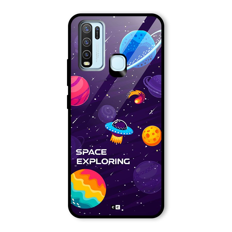 Space Exploring Glass Back Case for Vivo Y30