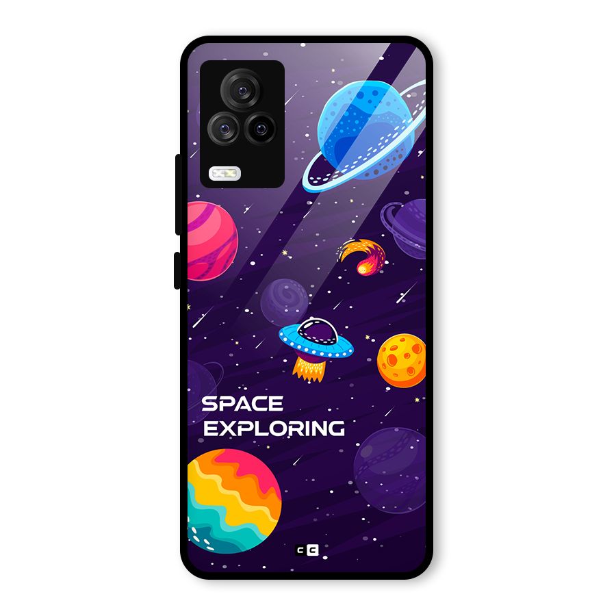 Space Exploring Glass Back Case for Vivo iQOO 7 Legend 5G