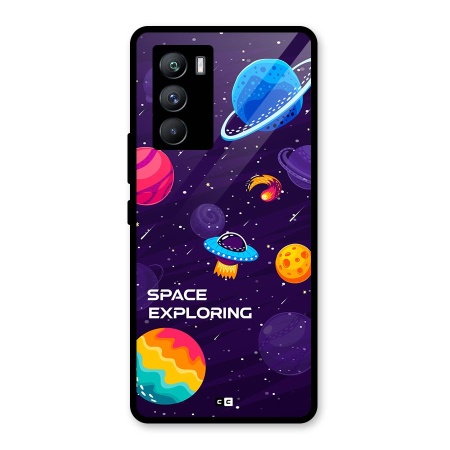 Space Exploring Glass Back Case for Vivo iQOO 9 SE