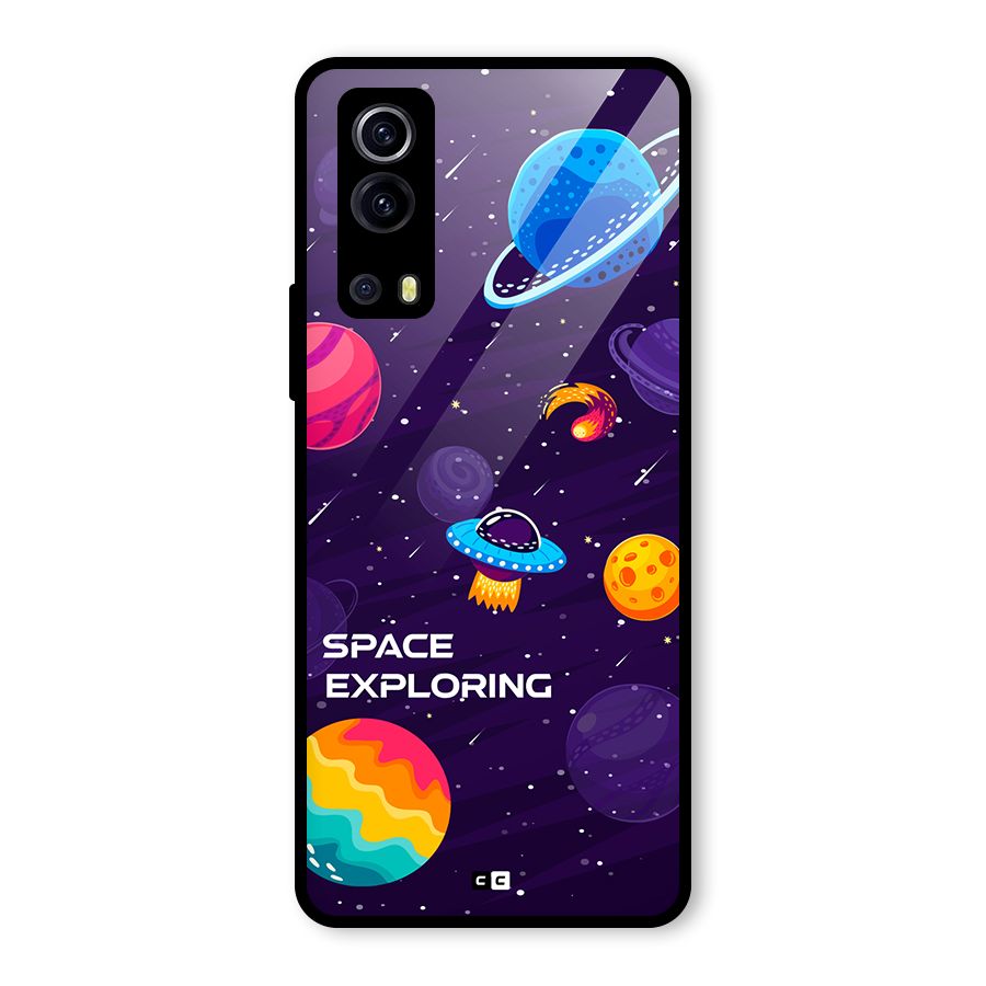 Space Exploring Glass Back Case for Vivo iQOO Z3