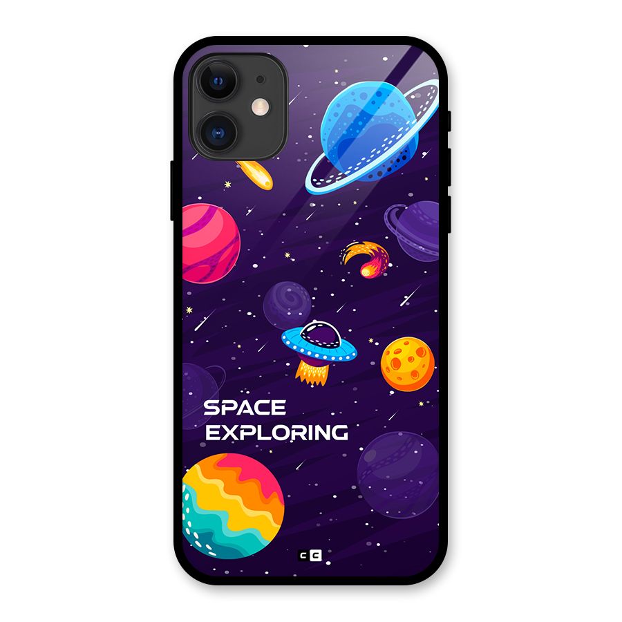 Space Exploring Glass Back Case for iPhone 11