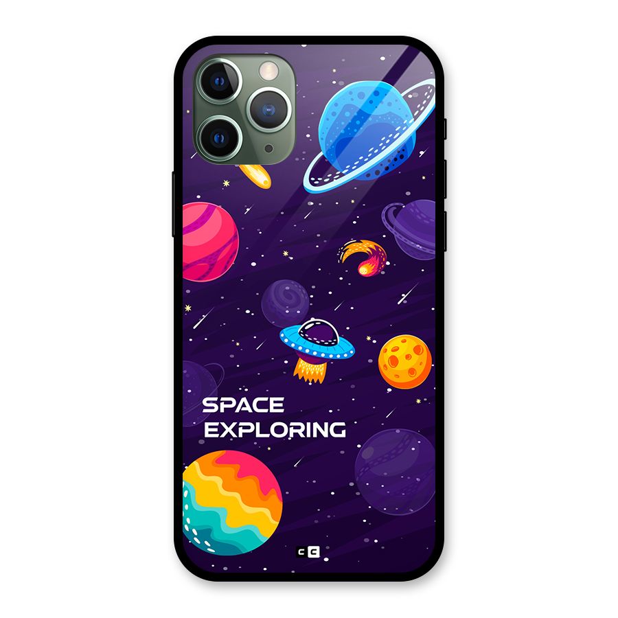 Space Exploring Glass Back Case for iPhone 11 Pro