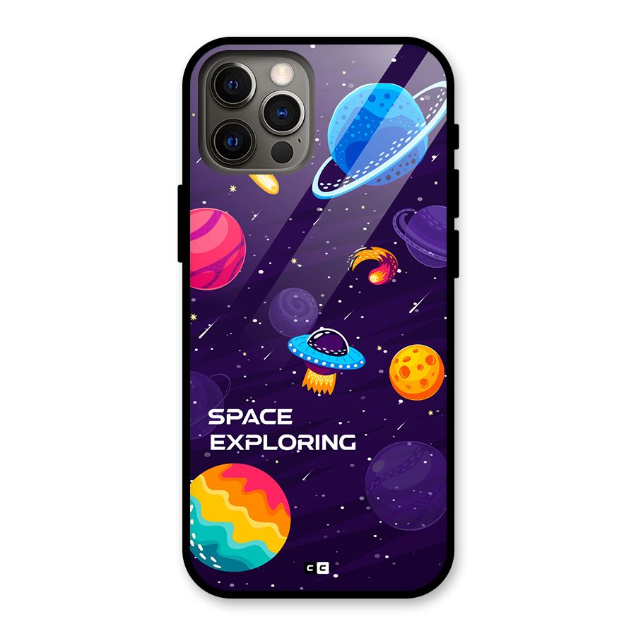 Space Exploring Glass Back Case for iPhone 12 Pro