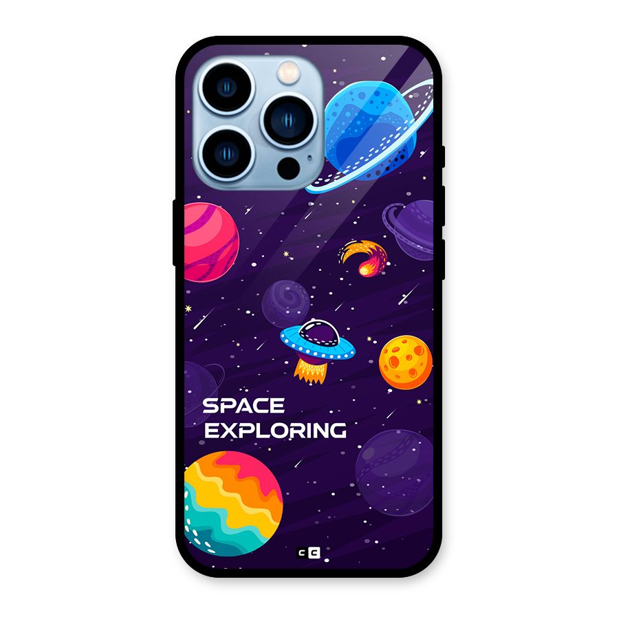 Space Exploring Glass Back Case for iPhone 13 Pro