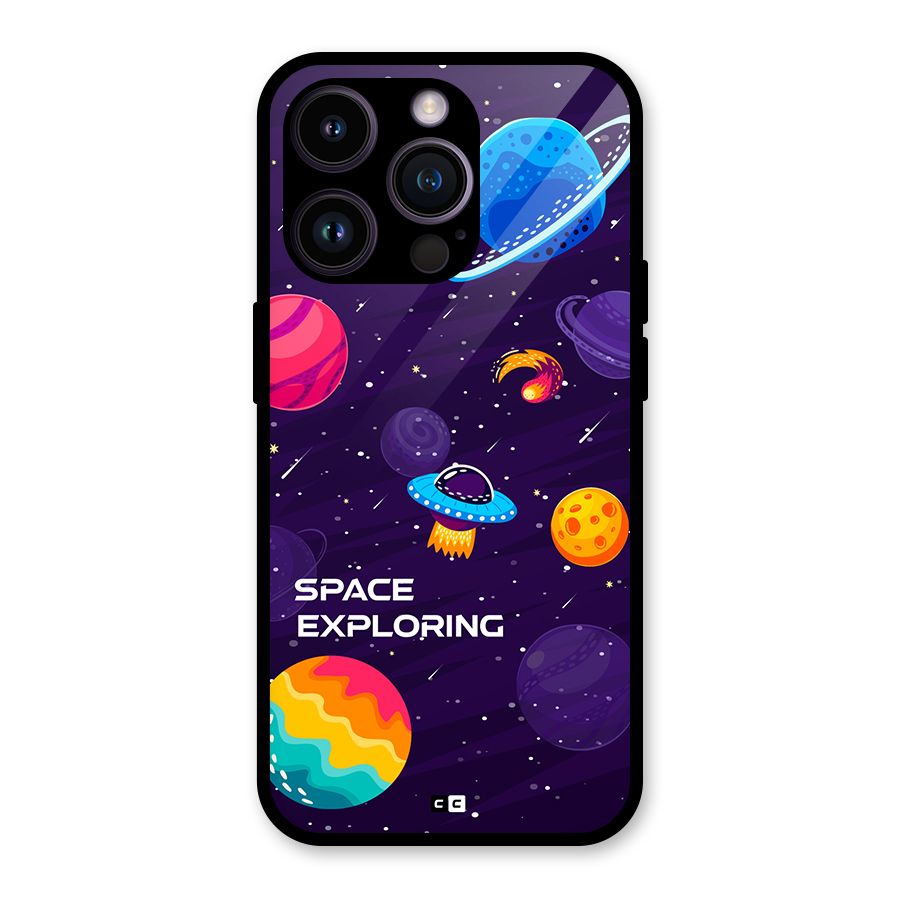 Space Exploring Glass Back Case for iPhone 14 Pro