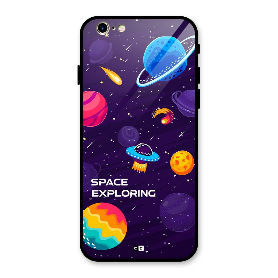 Space Exploring Glass Back Case for iPhone 6 6S