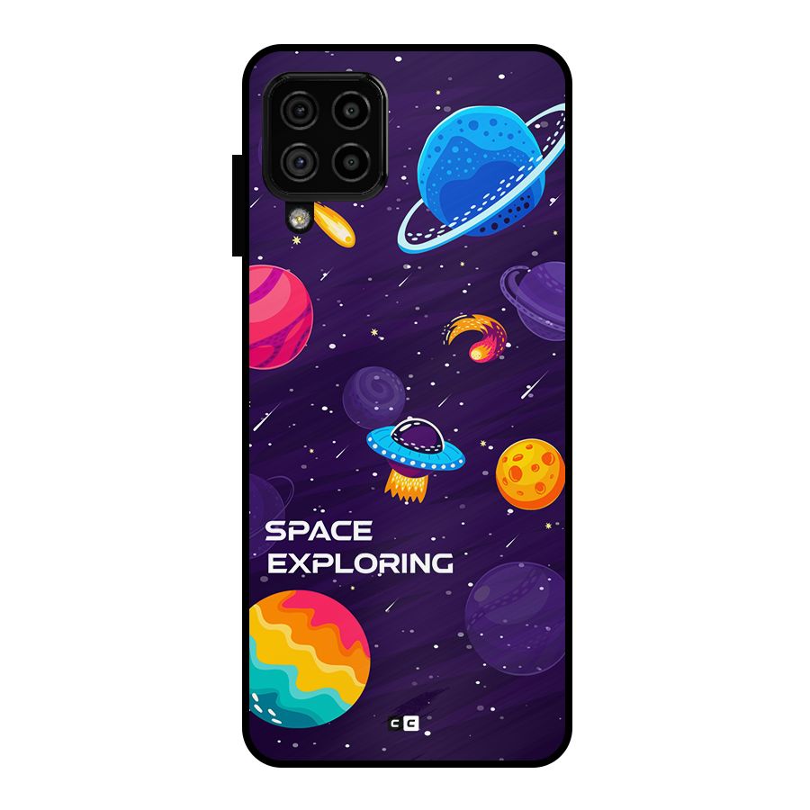 Space Exploring Metal Back Case for Galaxy A22 4G
