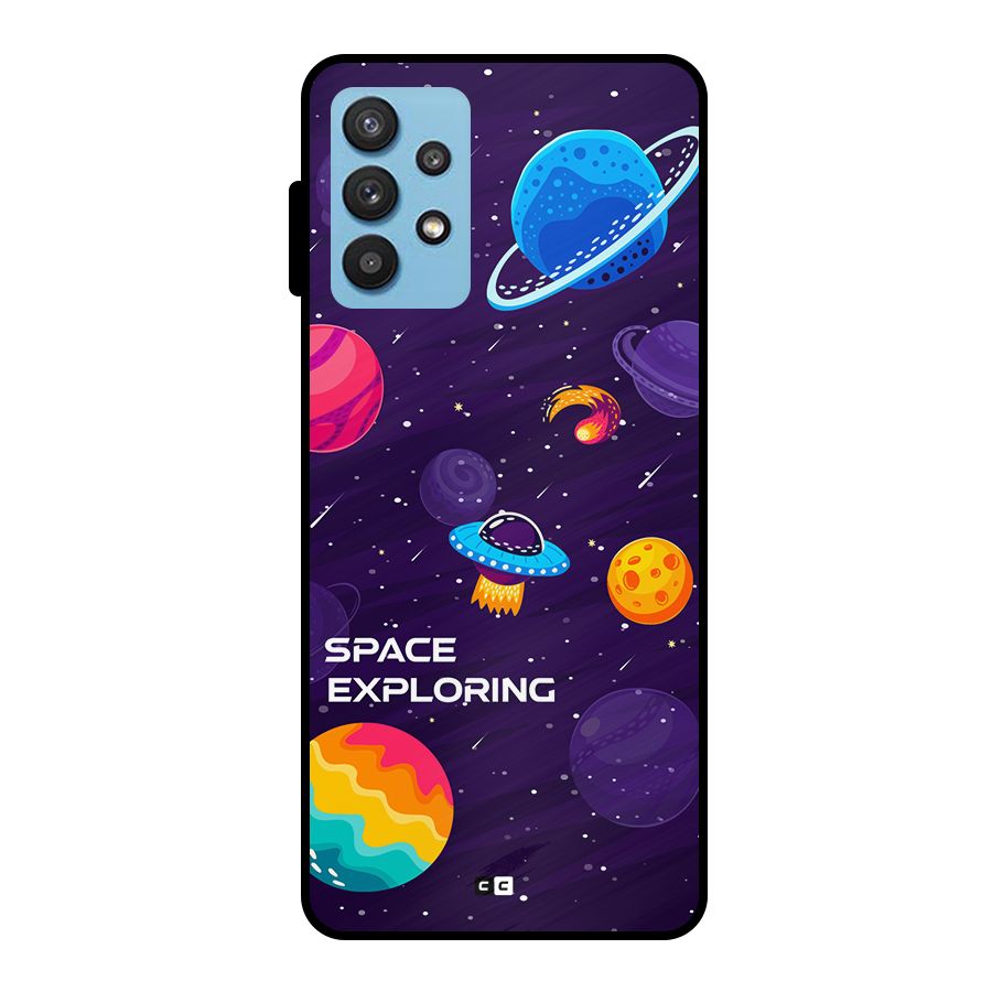 Space Exploring Metal Back Case for Galaxy M32 5G