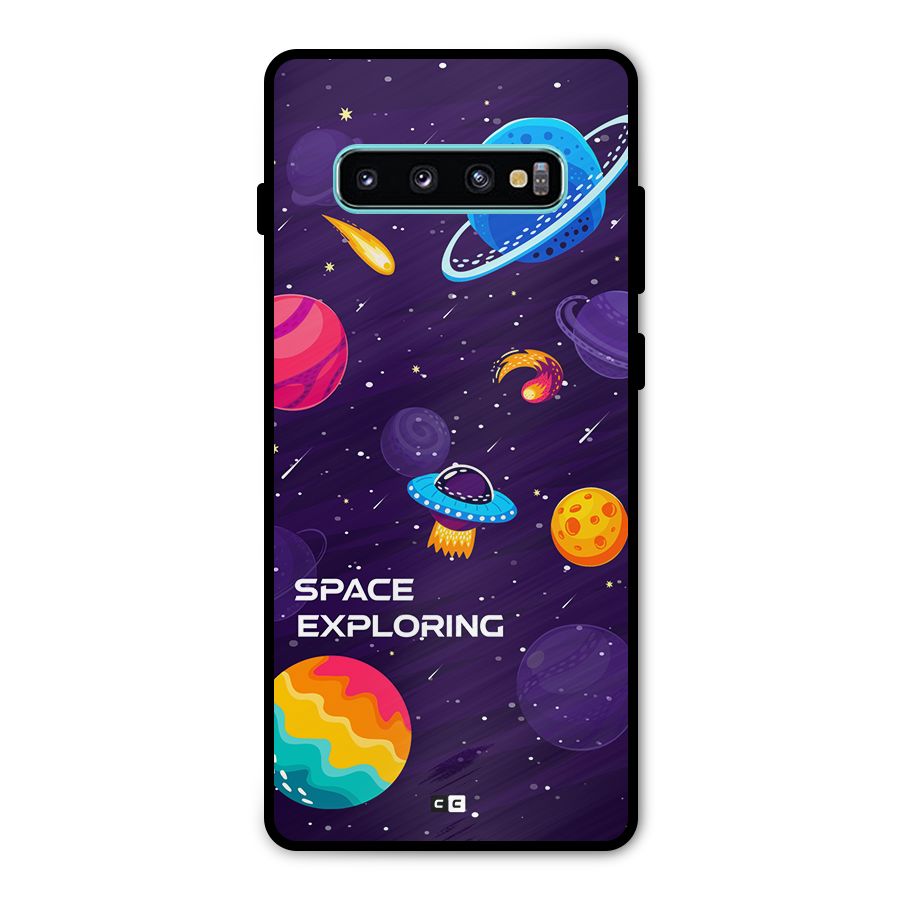 Space Exploring Metal Back Case for Galaxy S10 Plus