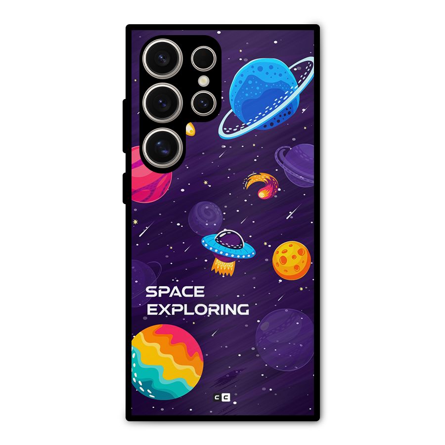Space Exploring Metal Back Case for Galaxy S24 Ultra
