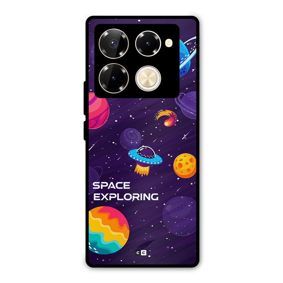 Space Exploring Metal Back Case for Infinix Note 40 Pro