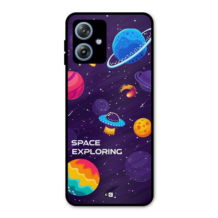 Space Exploring Metal Back Case for Moto G54