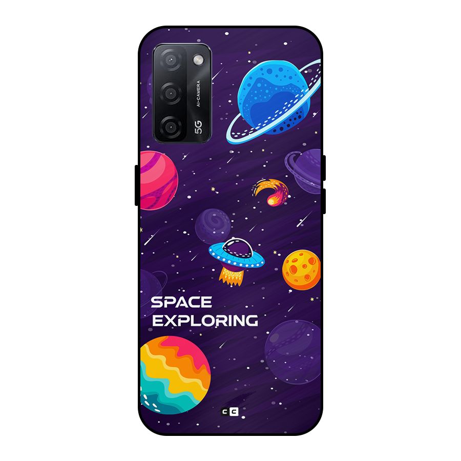 Space Exploring Metal Back Case for Oppo A53s 5G