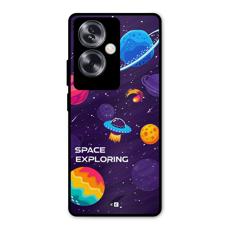 Space Exploring Metal Back Case for Oppo A79 5G