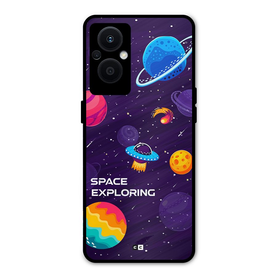Space Exploring Metal Back Case for Oppo F21 Pro 5G