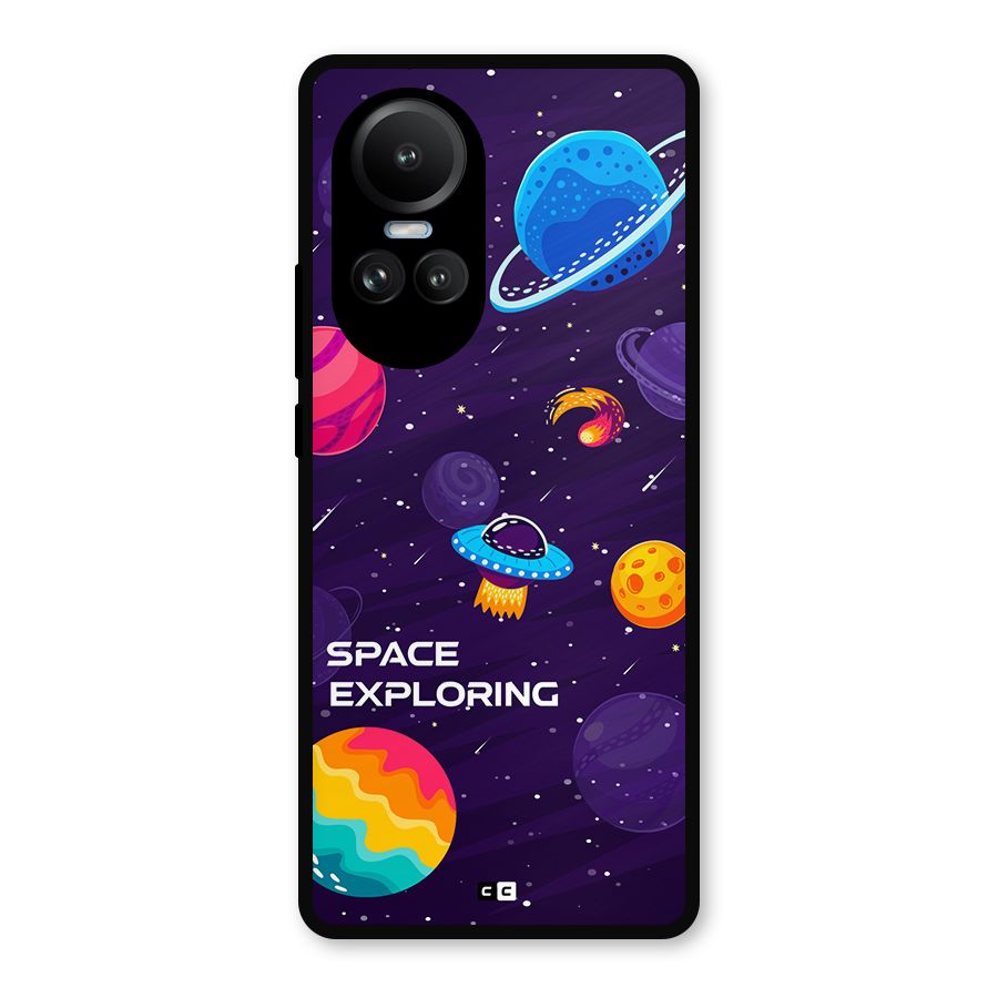 Space Exploring Metal Back Case for Oppo Reno10