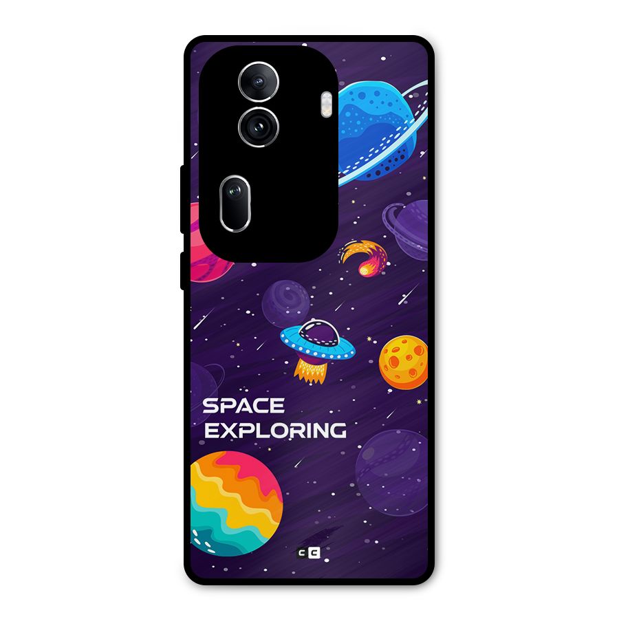 Space Exploring Metal Back Case for Oppo Reno11 Pro 5G