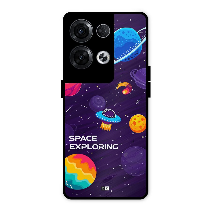Space Exploring Metal Back Case for Oppo Reno8 Pro 5G