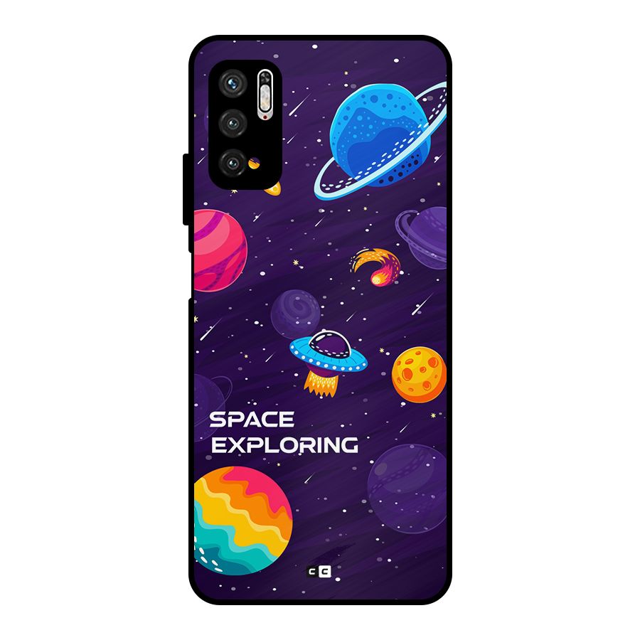 Space Exploring Metal Back Case for Poco M3 Pro 5G