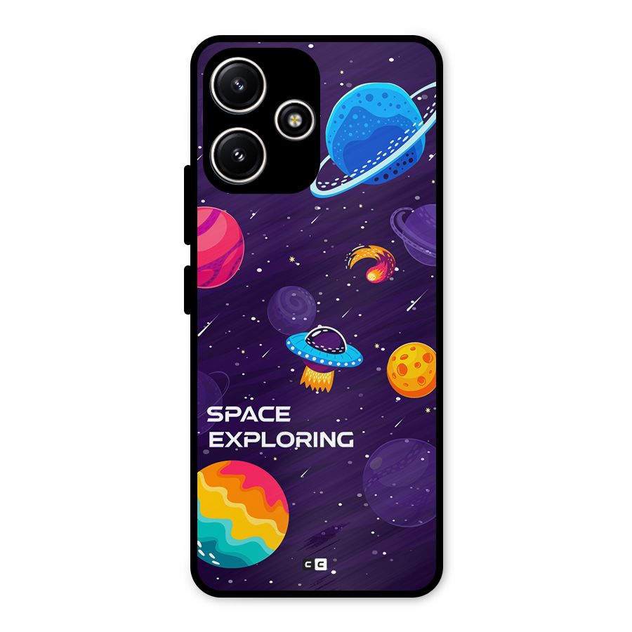 Space Exploring Metal Back Case for Poco M6 Pro