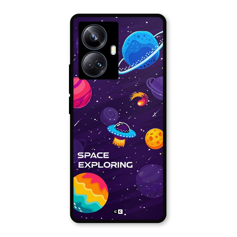 Space Exploring Metal Back Case for Realme 10 Pro Plus