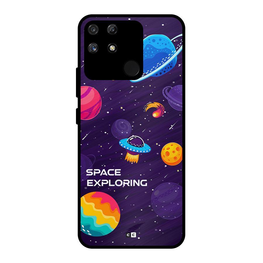 Space Exploring Metal Back Case for Realme Narzo 50A