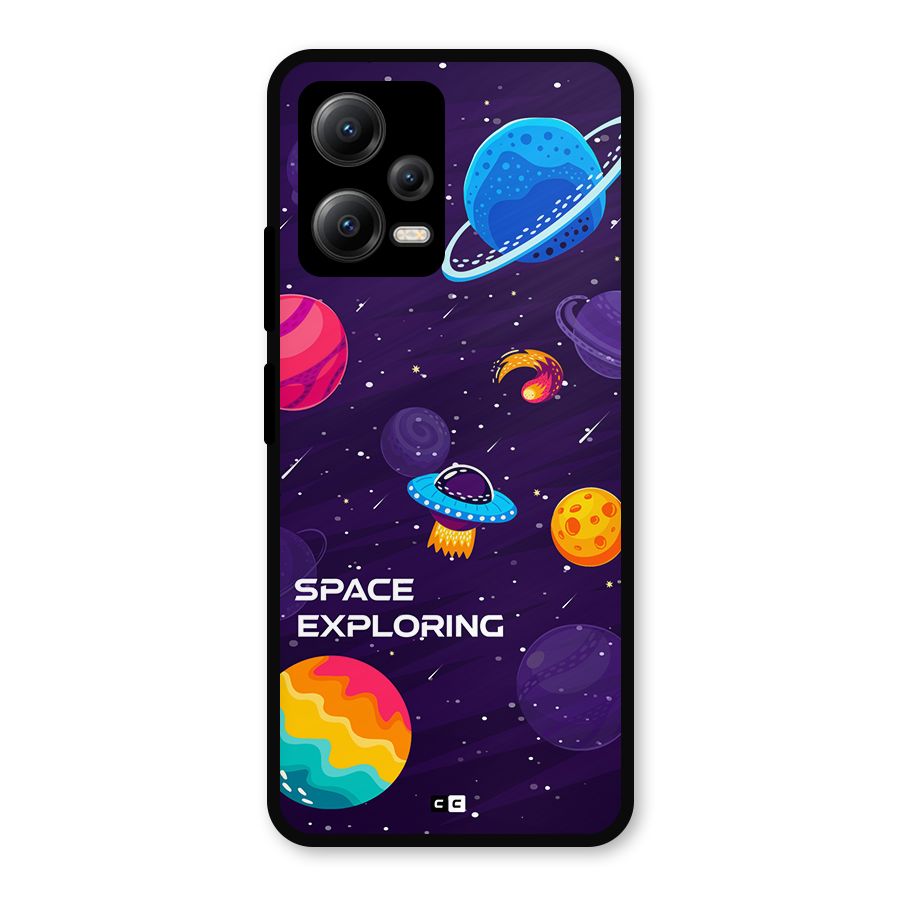 Space Exploring Metal Back Case for Redmi Note 12 5G